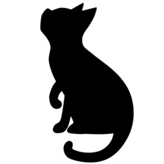 ネコのシルエットイラスト6