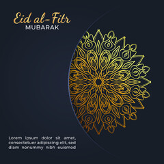 Eid mubarak celebratory illustration