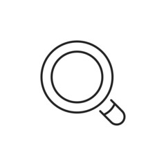 Magnify glass icon. High quality black vector illustration.
