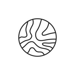 Mars icon. Mars planet simple sign. High quality black vector illustration.