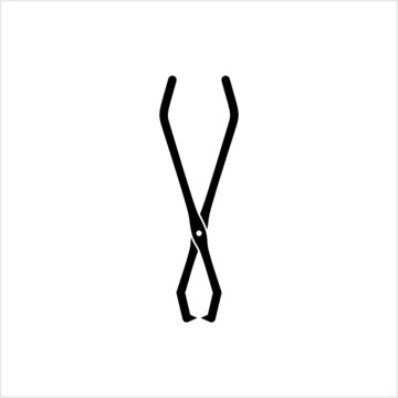 recommend clip art: Campfire Tongs Icon, Object Grip, Lift Tool