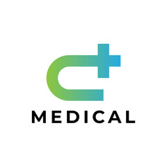 Fototapeta premium health letter C logo template