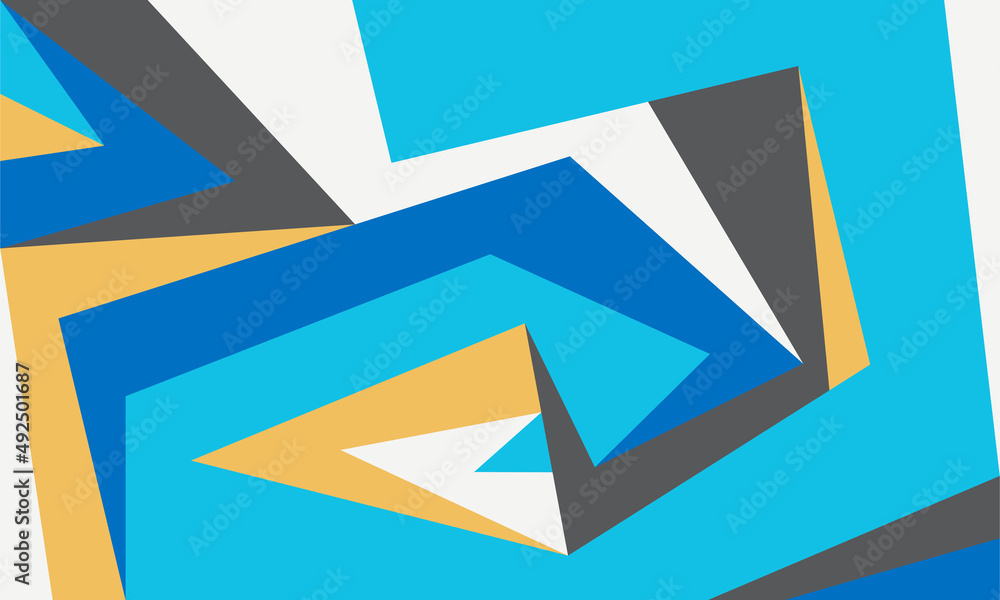 Poster abstract background with colorful and gradient illusionist pattern