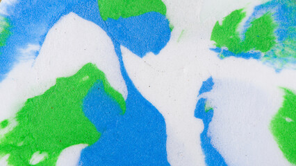 green and blue paint texture color mix, contemporary art painting, fashion print