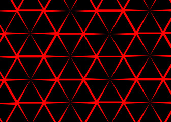 Triangle pattern with red background