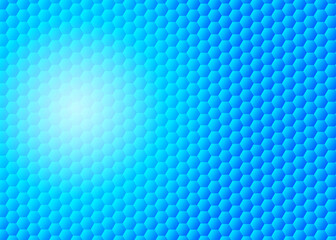 light blue gradient hexagon pattern
