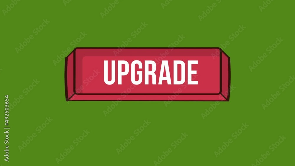 Poster upgrade now button animation.online order concept.4k motion animation