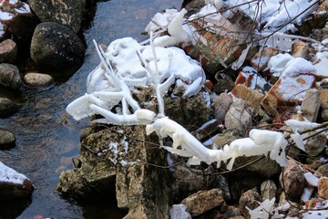ice on the river