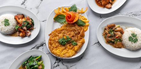 Mixed Thai Food Selections 