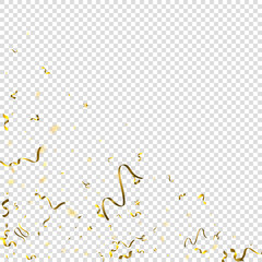 Fototapeta premium tinsel holiday Gold Foil serpentine ribbon star