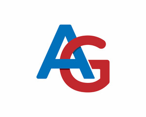 Alphabet letter AG Logo Design Vector Icon. Abstract Letters Logo Monogram Creative Template.