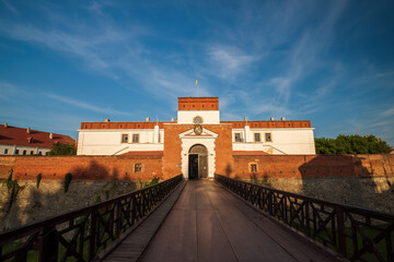 Scenic view of Gate Tower of the medieval Dubno Castle, Dubno, Rivne region, Ukraine