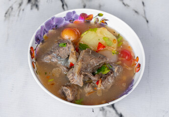 Mixed Thai and Muslim Food Selections 