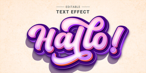 Editable Retro Vintage Text Effect. Lettering graphic style