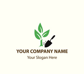 tree plant logo design 