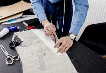  tailor's work table with cloth