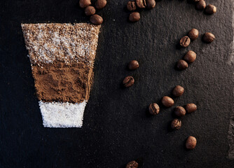 latte coffee made from sugar