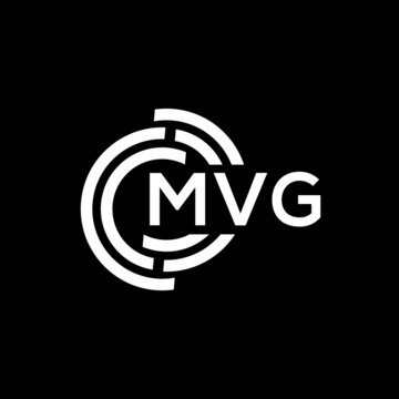 MVG letter logo design. MVG monogram initials letter logo concept. MVG letter design in black background.