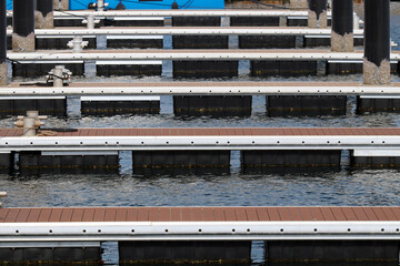 Flat image of the marina walk deck photography.