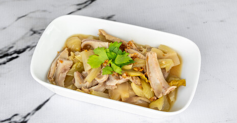 Mixed Thai and Muslim Food Selections 