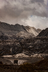 The incredible harsh mountain ridges at Grasberg Mine