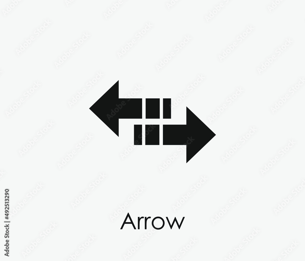 Aufkleber arrow vector icon. editable stroke. symbol in line art style for design, presentation, website or ap
