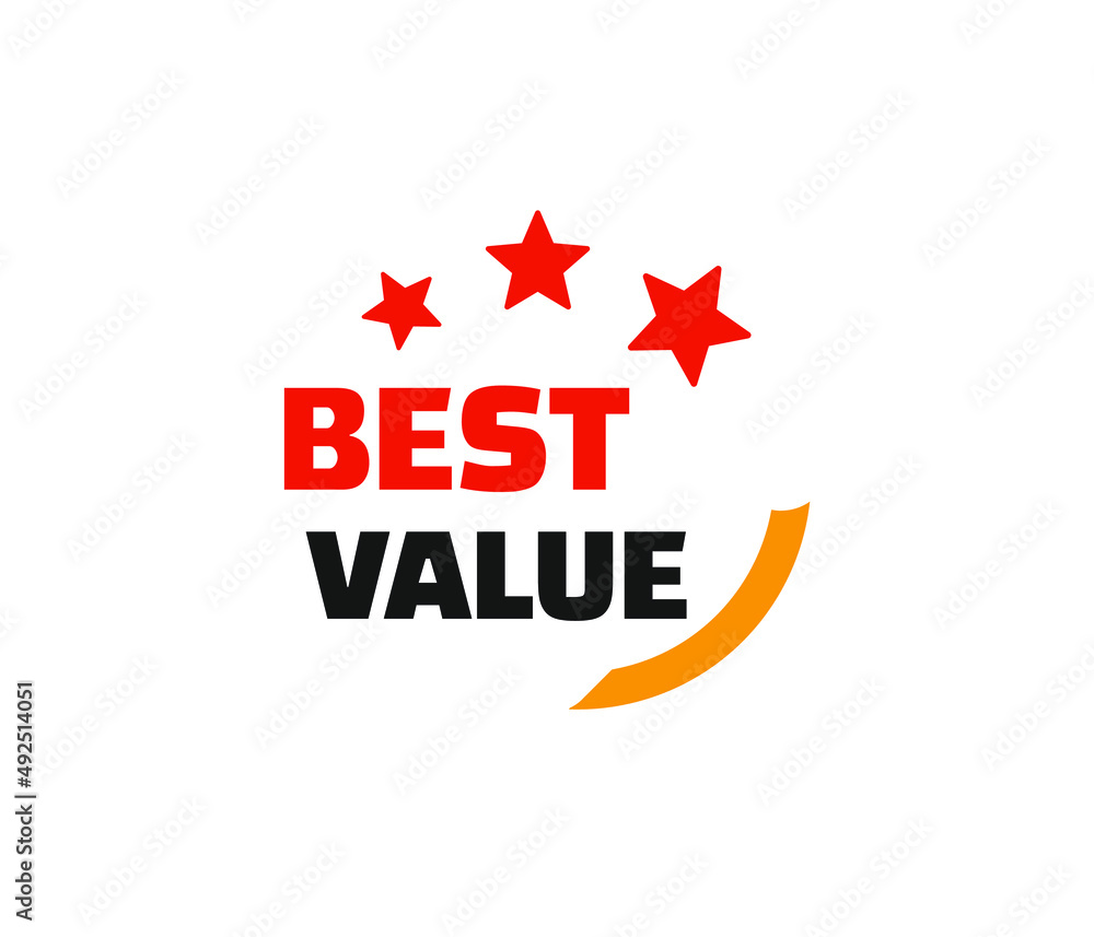 Poster best value vector icon. editable stroke. symbol in line art style for design, presentation, website 