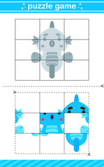 puzzle game of animal,jigsaw game for kids