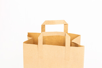 craft shopping bag on a white background