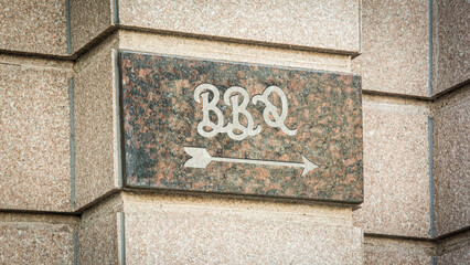 Street Sign to BBQ