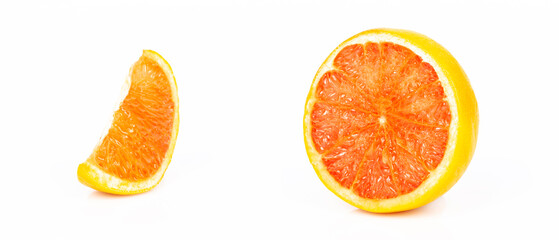 orange on a white background