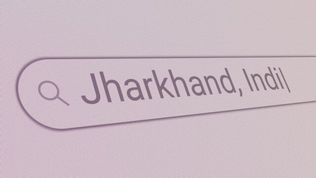 Search Bar Jharkhand India 
Close Up Single Line Typing Text Box Layout Web Database Browser Engine Concept