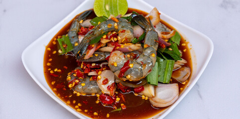 Spicy Thai Food Salads 