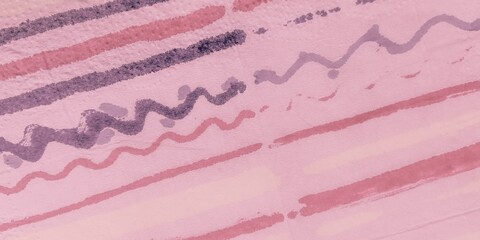 Brushed Stripe. Coral Water Color Presentation.