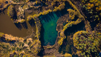 Lake in Russian forest