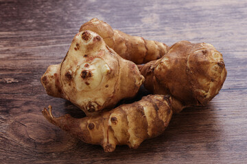 Raw dietary Jerusalem artishoke - topinambur