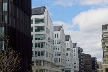 Naklejka premium modern apartment building country