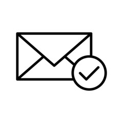 envelope icon vector design template simple and clean