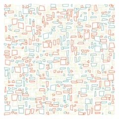 Fototapeta premium Offset Quads generative art background art illustration