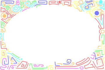 Obraz premium Abstract colorful line pattern background