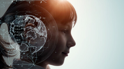 Education technology concept. EdTech. AI (Artificial Intelligence). Digital transformation.