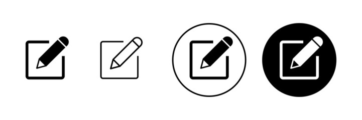 Edit icons set. edit document sign and symbol. edit text icon. pencil. sign up