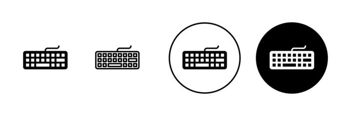 Keyboard icons set. keyboard sign and symbol