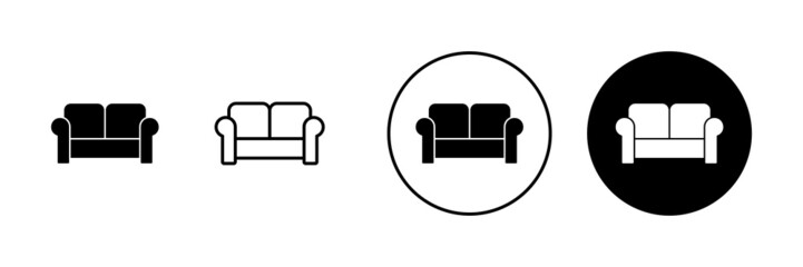 Sofa icons set. sofa sign and symbol. furniture icon