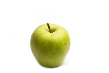 Natural Green apple isolated on white background