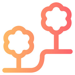 forest gradient icon