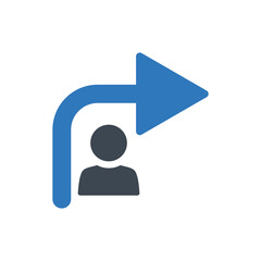 Business direction icon