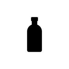Graphic flat bottle icon for your design and website