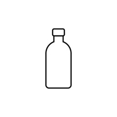 Graphic flat bottle icon for your design and website