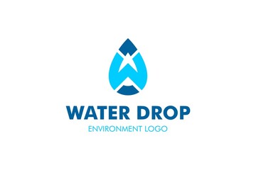 Letter W Water Logo : Suitable for Aquatic Theme, Environment Theme, Initial Theme, Infographics and Other Graphic Related Assets.